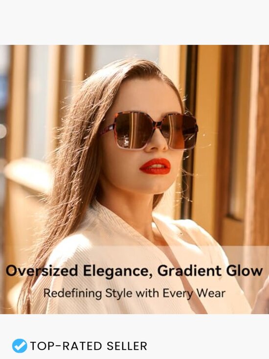 Oversized Square Sunglasses UV400 Protection Unisex Fashion Y2K Shades main image 4